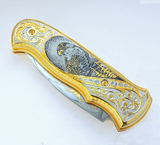 Нож складной "Орел". Златоуст купить с доставкой Нож складной "Орел". Златоуст